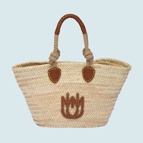 ミュウミュウ★ パルメット トートコピー 5BG206_2DDH_F0A5T_V_ROO